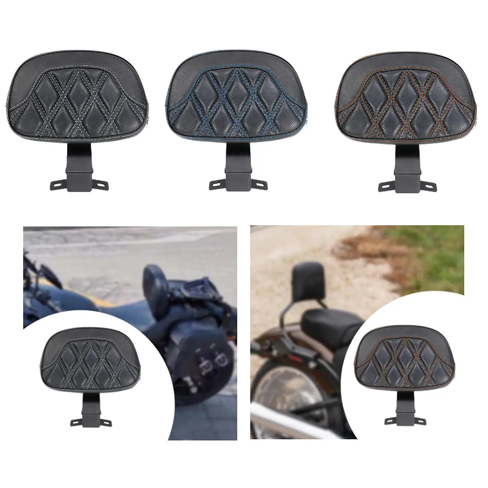 

Riders Backrest for Touring Cvo Soft Pad Motorcycle Driver Replaces Detachable Adjustable 09-22 Driver Riders Backrest Mounting