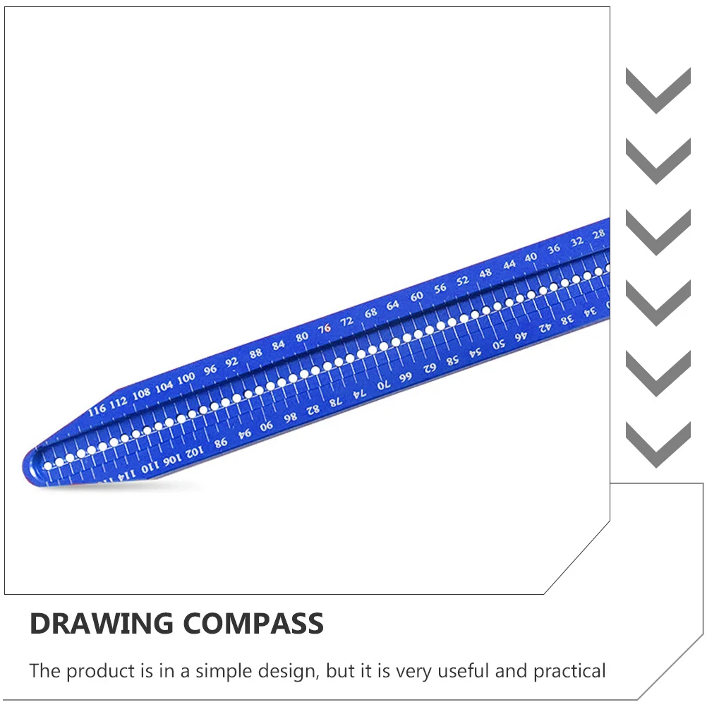 

Aluminum Alloy Hole Ruler Convenient Woodworking Scriber Tool High Precision Circular Hole Ruler for Drawing and Carpentry