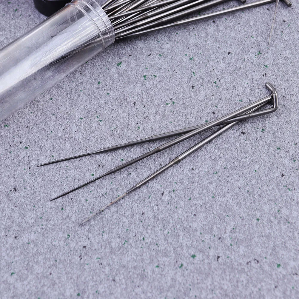 

Wool Felt Needle Embroidery Tools Kit Beginners Stainless Steel Punch Needles Cross Stitch Tapestry Darning Crafting Quilting