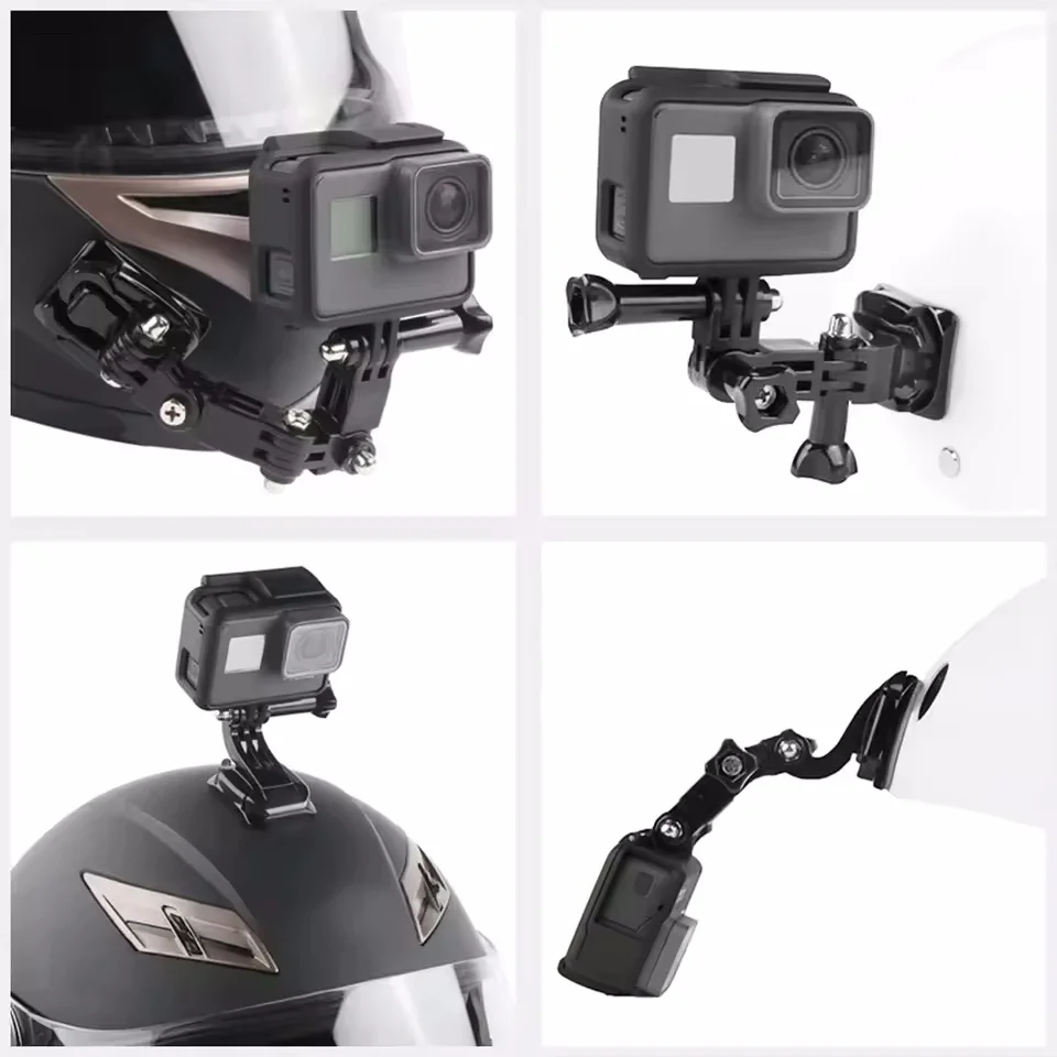 GoPro Heroアクセサリー用接着マウント、曲面/平面ステッカー、粘着パッド、ヘルメット用、GoPro、Insta360 X3、DJI Osmo Actionカメラ対応