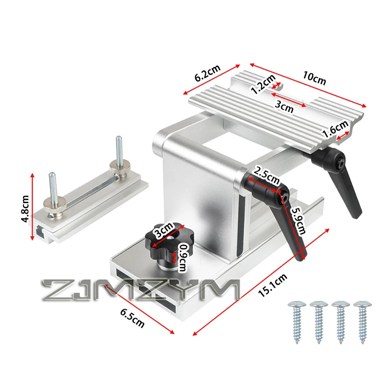 Aluminum Alloy Sharpening Jig Tool Sharpener Jig Adjustable Aluminum Alloy Tool Sharpening Jig for 6/8Inch Bench Grinder Sander