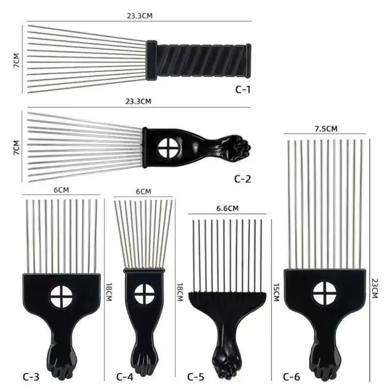 Steel Needle Comb Effectively Remove Dust Lightweight Single Row Fashion Trends Salon Styling Tool Accessories Plastic Comb