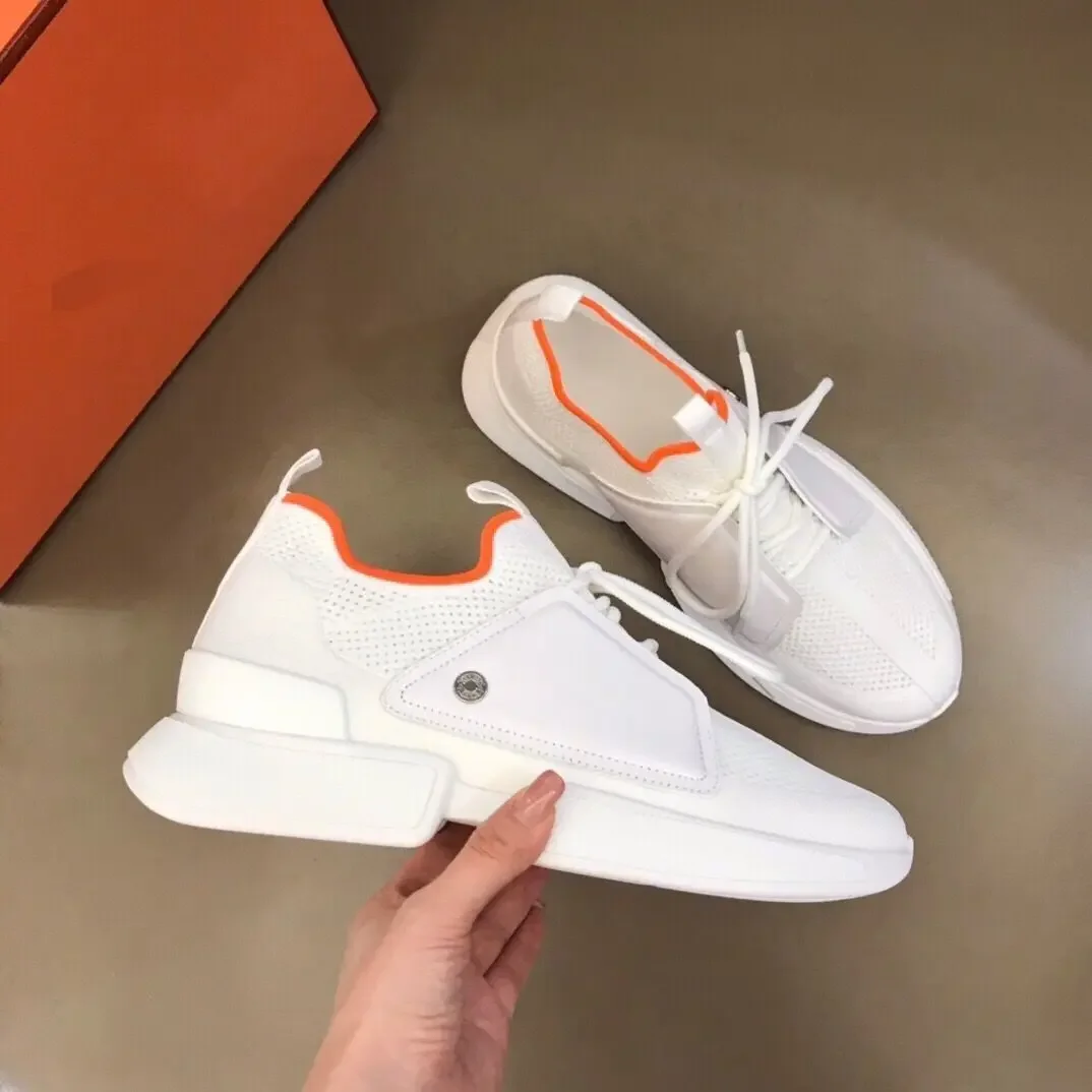 

High-End Men's Trendy Shoes, 2025 Hot Sale Knitted Splice, Lightweight Shock-Absorbing Breathable, Sports Casual & Daily Wear