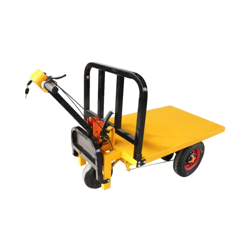 New Electric Three-wheeled Handcart, Cargo Flatbed Transporter, with a Load Capacity of 800kg