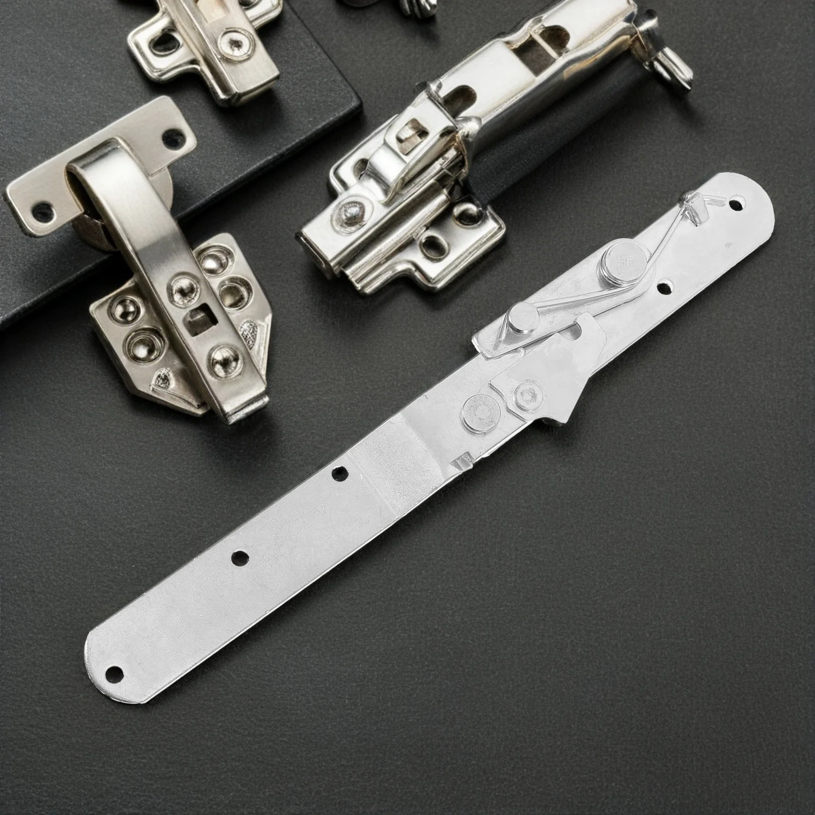 

2Pcs Sofa Backrest Folding Hinges Galvanized Silver Adjustable Mechanism for Recliner Furniture Hardware 90-180