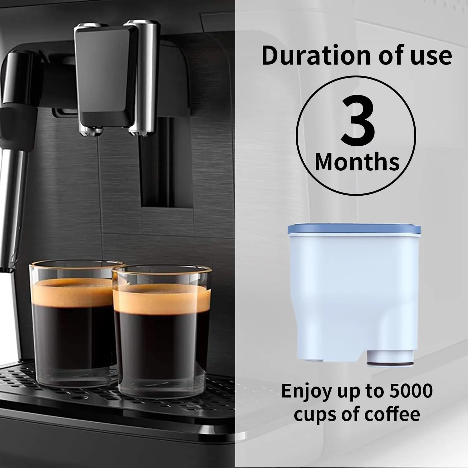Coffee Machine Water Filter Compatible with Philips AquaClean CA6903, Water Filter for Fully Automatic Coffee Machines Dedicated view 4