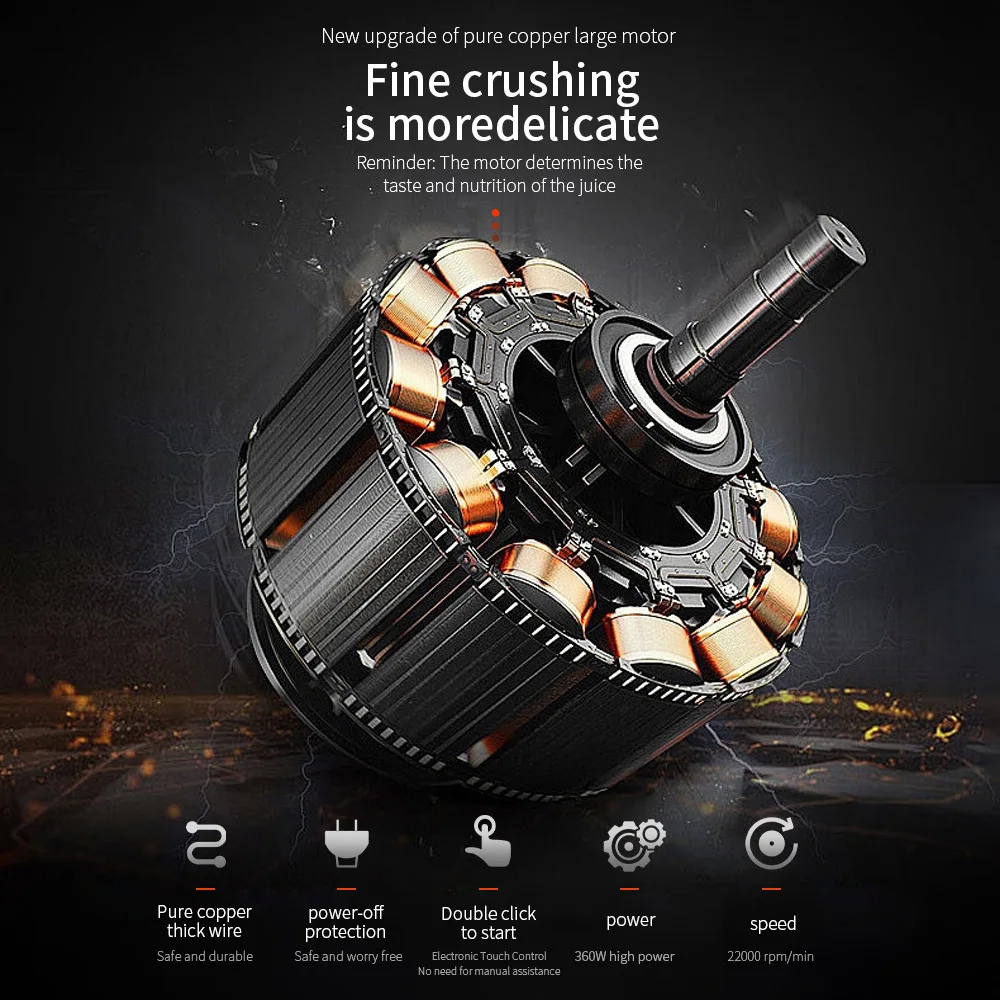 2025 New Portable Blender Large Capacity Portable Juicing Cup Strong Power Crushed Ice Juicer