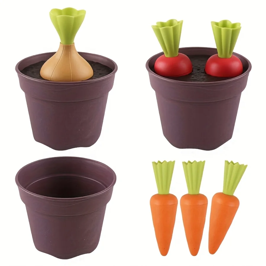 Zestaw do zabawy w piasku dla dzieci z łopatką, zraszaczem do sadzenia, zestawem do sadzenia rzodkiewek - zabawki na zewnątrz na prezenty urodzinowe, losowe kolory