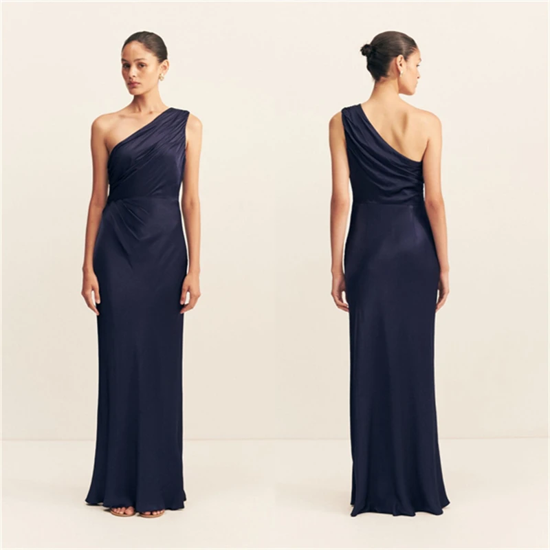 Elegant Strapless Women's Dresses Sleeveless Waist Cinching Pleated Split Party Dress 2026 Spring Trendy Female Fashion Robes