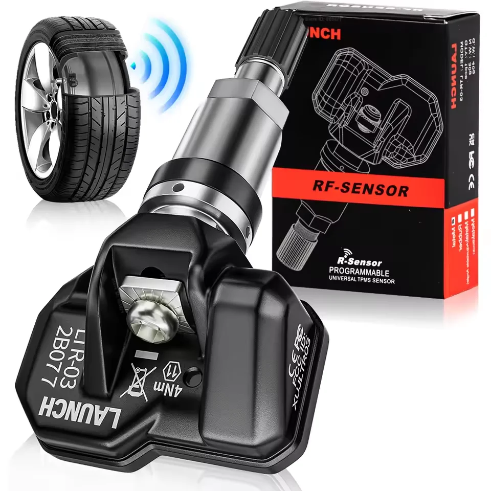 LAUNCH LTR-03 TPMS Sensors Update Ver. of LTR-01 TPMS Sensor (315MHZ+433MHZ) Tire Pressure Monitor System RF Dual Frequency