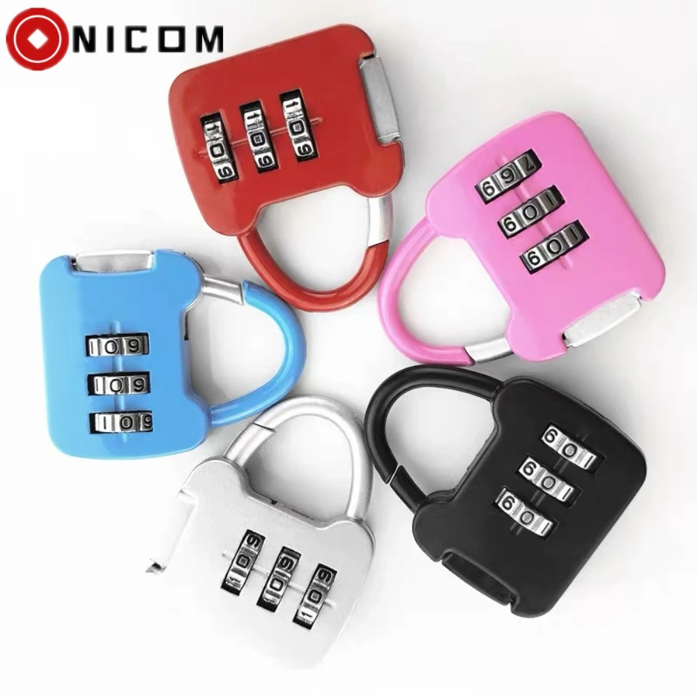 

Color Mini Padlock with Password Required Password Lock of Trolley Case Student Dormitory Cabinet Backpack Zipper Locker