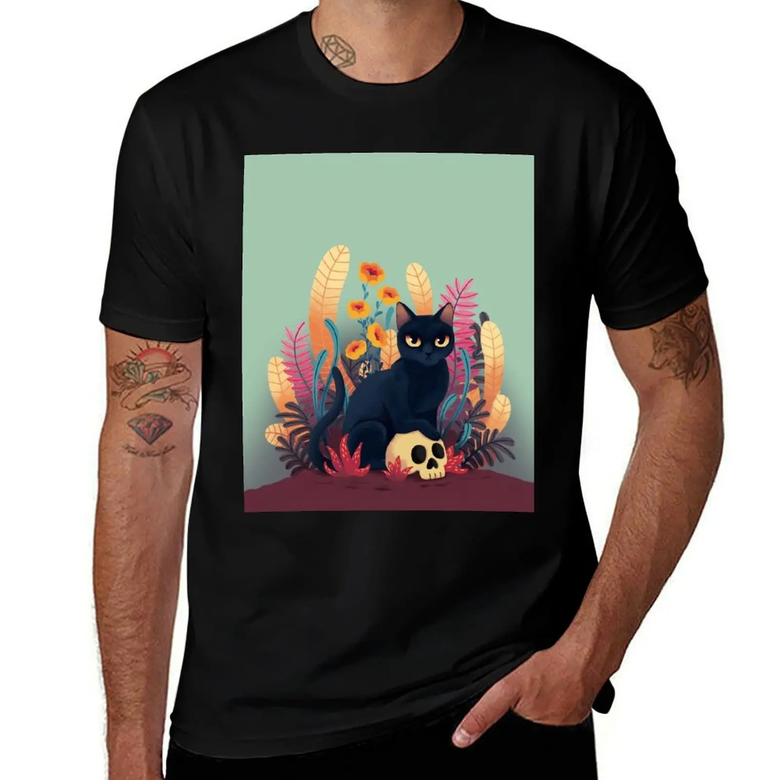 Skull kitty T-Shirt Breathable Travel T-Shirt