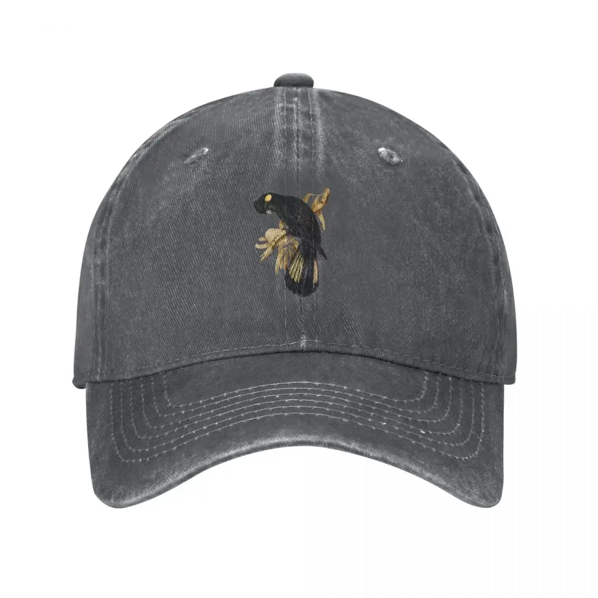 Yellow-tailed Black Cockatoo Baseball Cap Hip Hop Dropshipping custom Hat Boy Child Women's