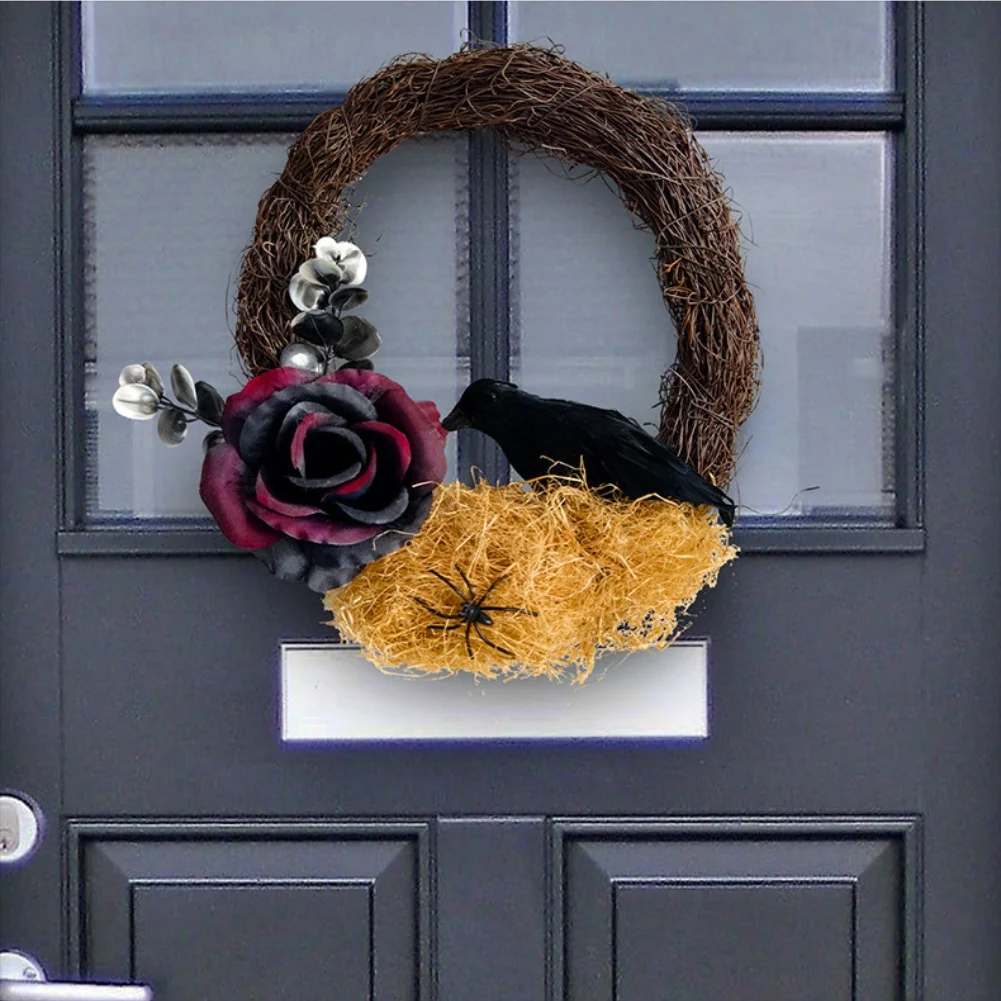 البومة زهرة إكليل الخريف التجمعات التكيف الجمالية الاستئناف ملفوفة يدويا تصميم الأزهار جودة طويلة الأمد 30*26*9 سنتيمتر