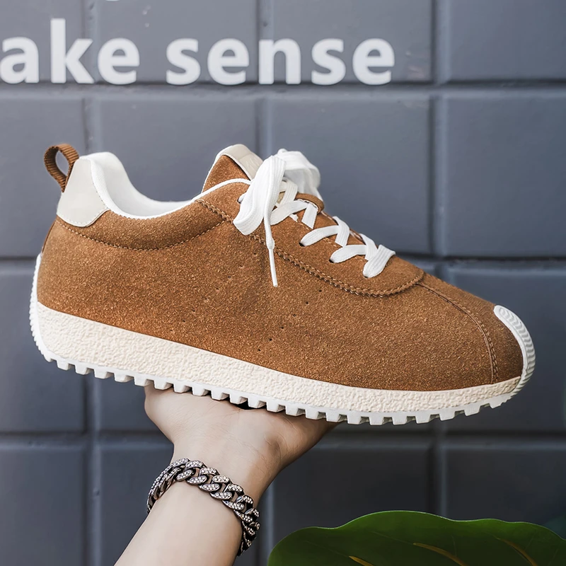 

Новая осенняя популярная мужская обувь, универсальная спортивная и повседневная обувь, мужская обувь из замши