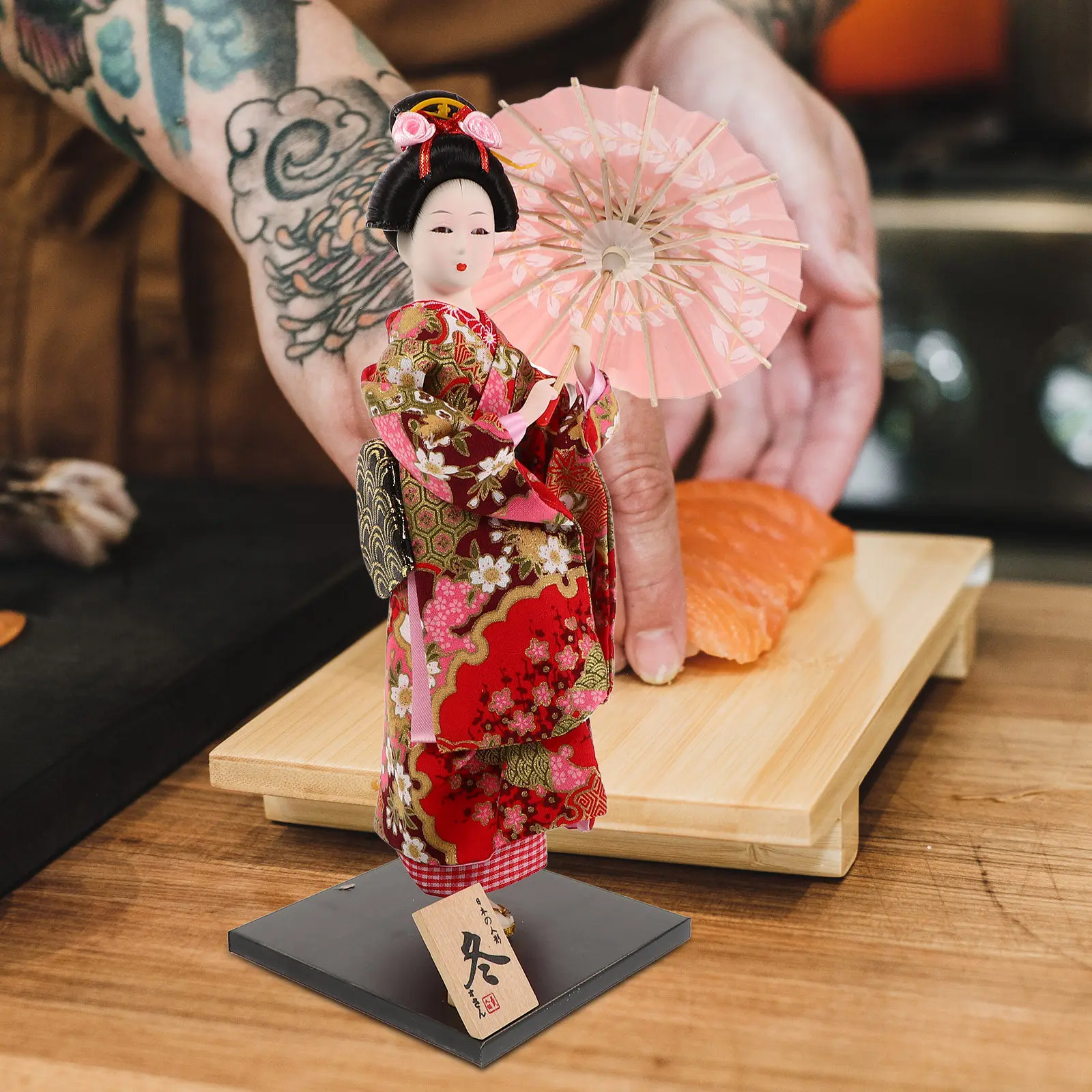 

Japanese Kimonos Oriental Decoration Warm Atmosphere Table Ornament Home Restaurant Vintage Style Desktop Gift