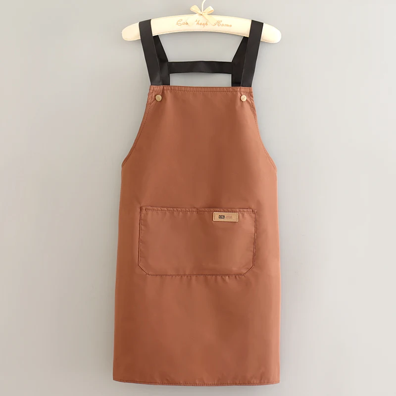 Cute Waterproof Apron For Men And Women Household Kitchen Cooking Overall Logo Printing Oil Resistant Wear-resistant Customized