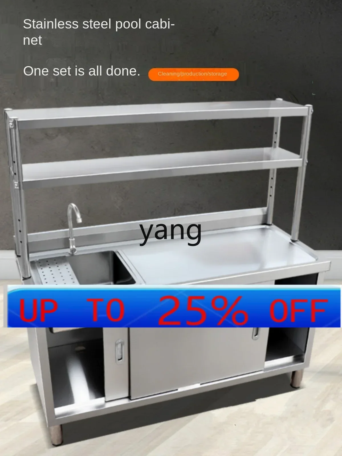 

CX stainless steel cabinet kitchen sink sink washing dishes washing vegetables washing hands countertop integrated cabinet