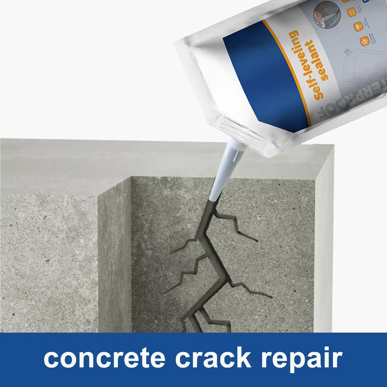 500ml Waterproof Crack Sealant Concrete Sealant For Cement Heavy Duty Bonding Agent Penetrating Adhesive For Bathroom Floor Pool
