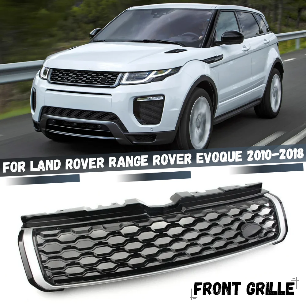 

Car Front Bumper Grille For Land Rover Range Rover Evoque 2010 2011 2012 2013 2014 2015 2016 2017 2018 Honeycomb Mesh Grill