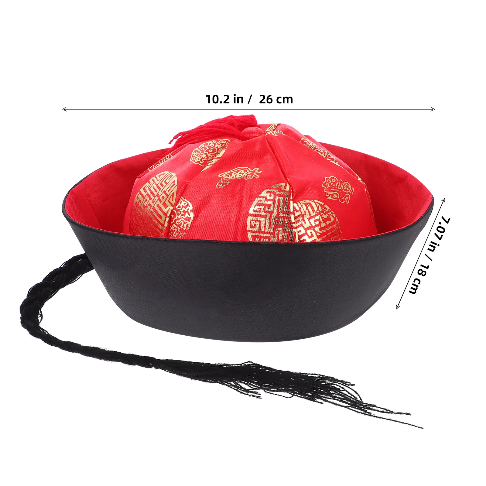 Ancient Palace Headdress Festive Headgear Makeup Felt Hat for Cosplay Cardboard Plus Flannel Decorative Party Decoration Man