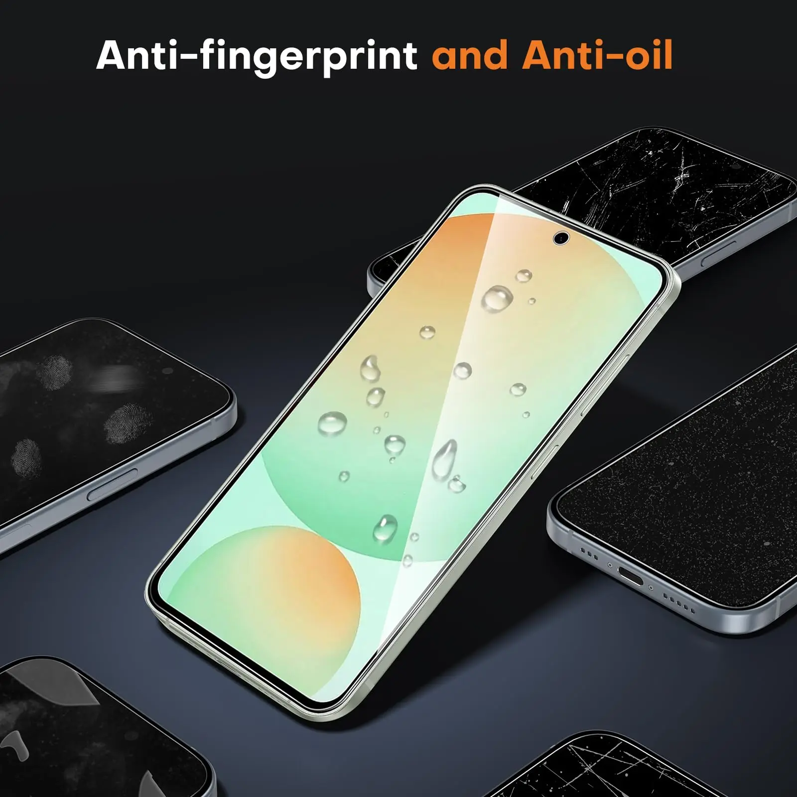 Displayschutzfolie für Galaxy S24 FE Samsung 6,7 Zoll Gehärtetes Glas Kristallklar HD 9H Transparent Kratzfest Hüllenfreundlich Hochwertiges Aluminium – Detail 7