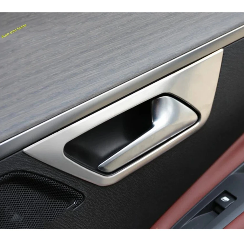 Stainless Steel Interior Door Handle Clasing Bowls Decor Frame Cover Trim For Peugeot 3008 5008 GT 2017 - 2023 Car Accessories