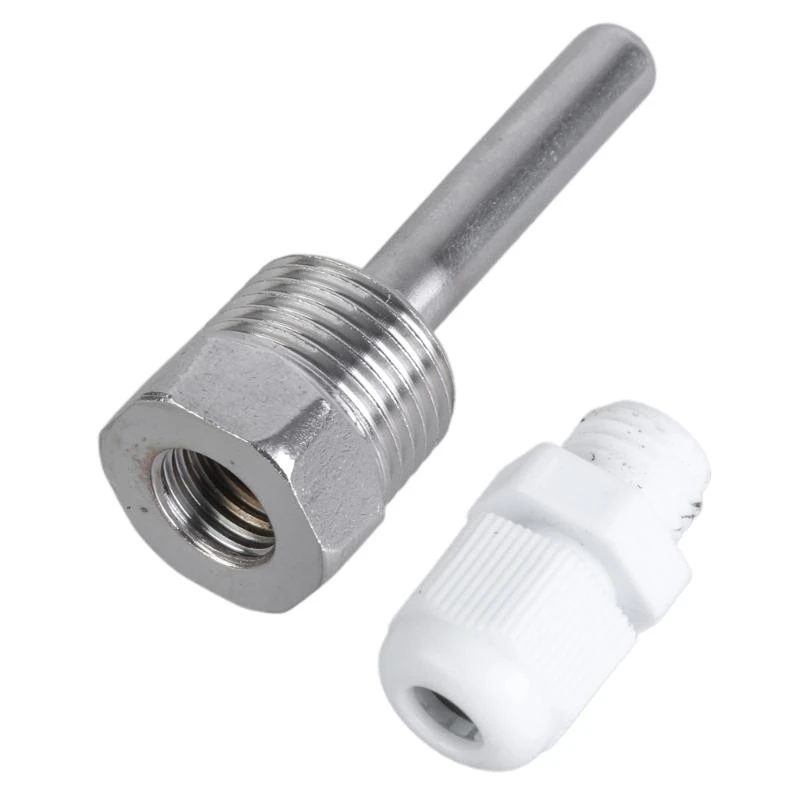 A2UD 2PIEDES TUBOS TERMOWELL 8x50mm Aço inoxidável para monitoramento temperatura