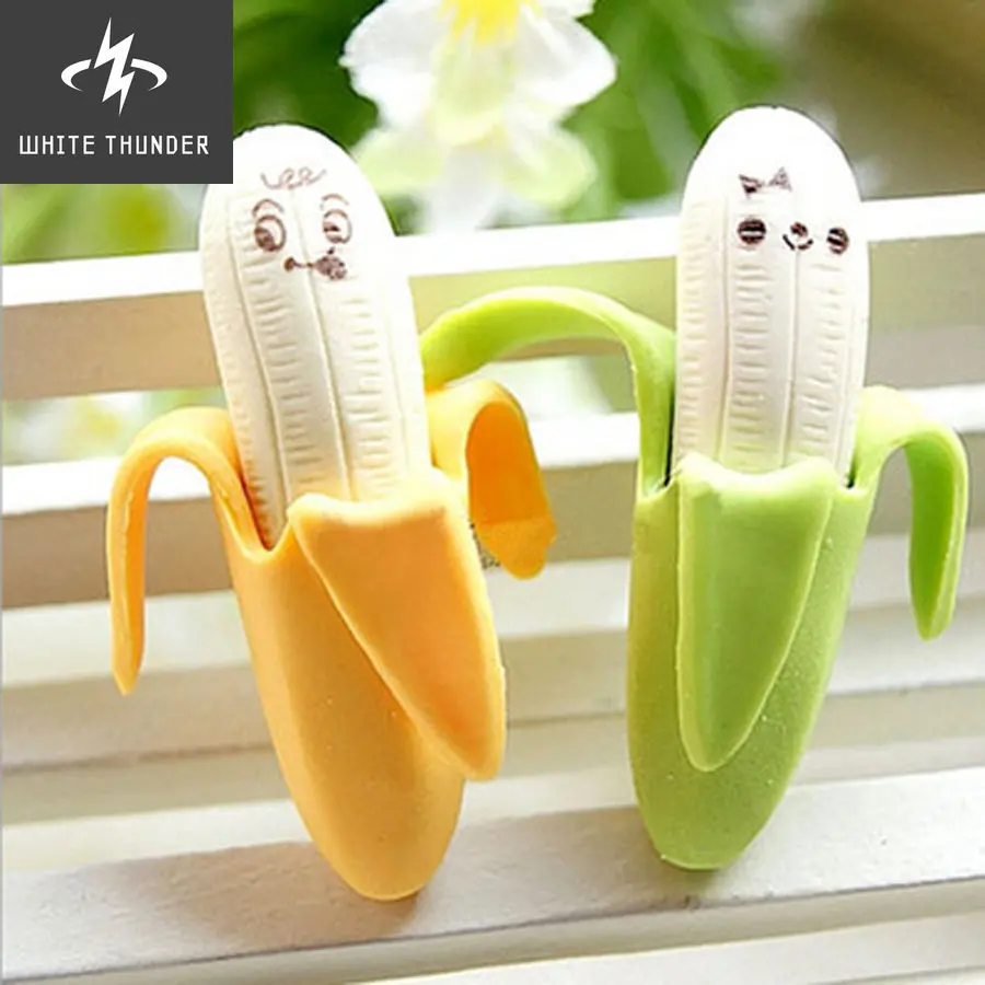 

Mini Banana Erasers Detachable Banana Rubber Pencil Eraser Fruit Stationery Products For Kids Students School Office Supplies