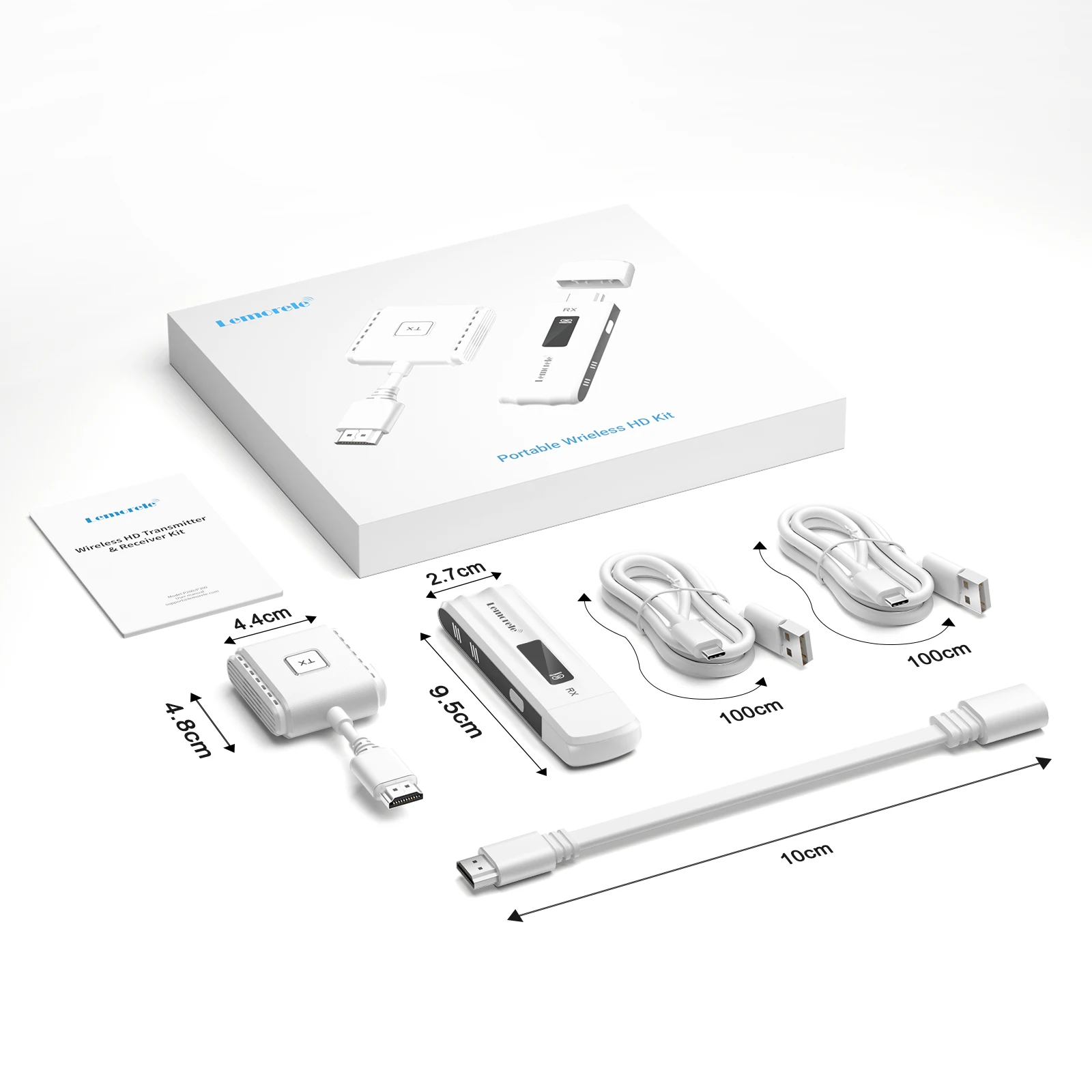 Lemorele Wireless HDMI Video Sender und Empfänger Extender Kit Display Adapter Dongle für TV Monitor Projektor Switch PC