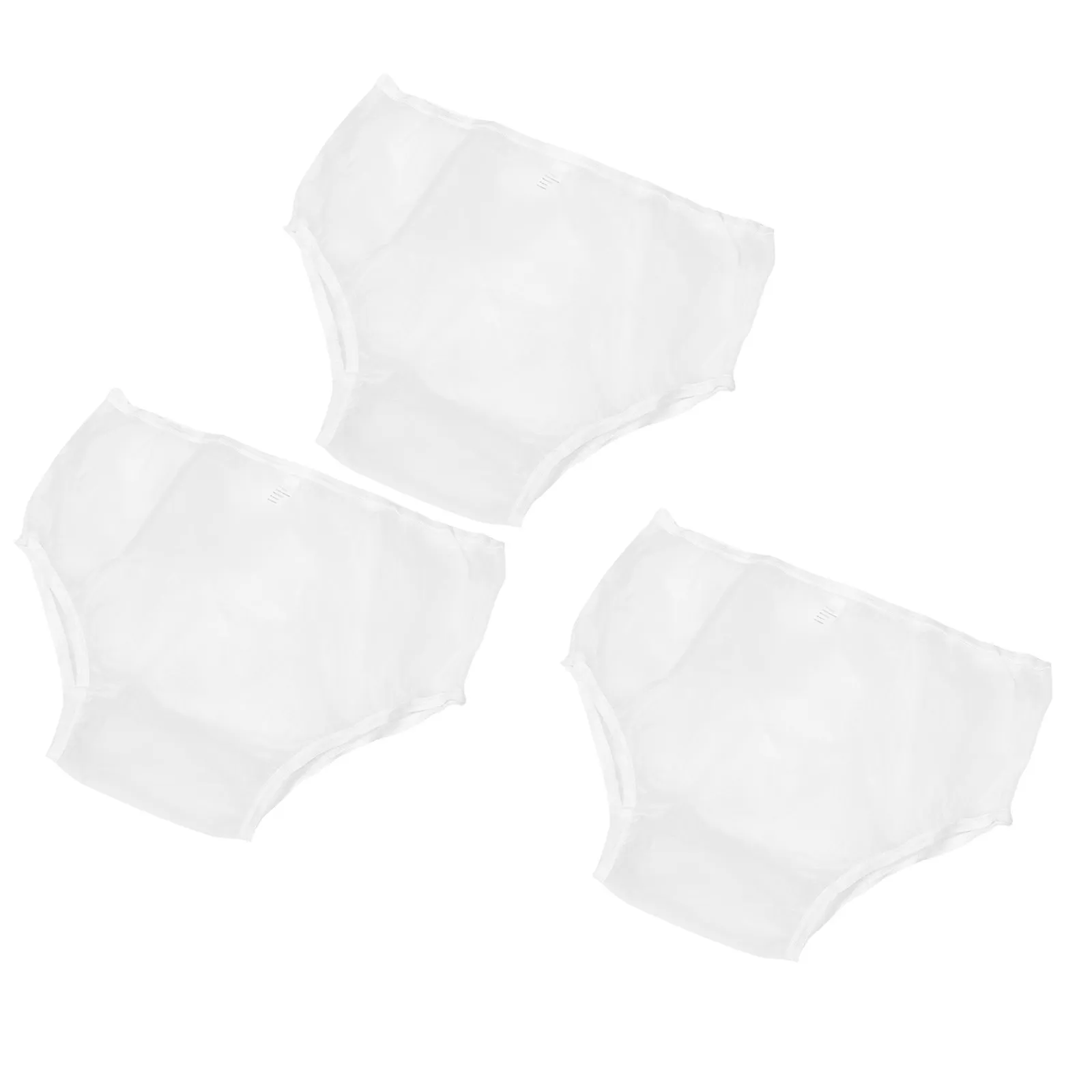 3Pcs Reusable Waterproof Adult Diaper Covers Leakproof Eva Pull-on Pants for Elderly Incontinence Protection Washable