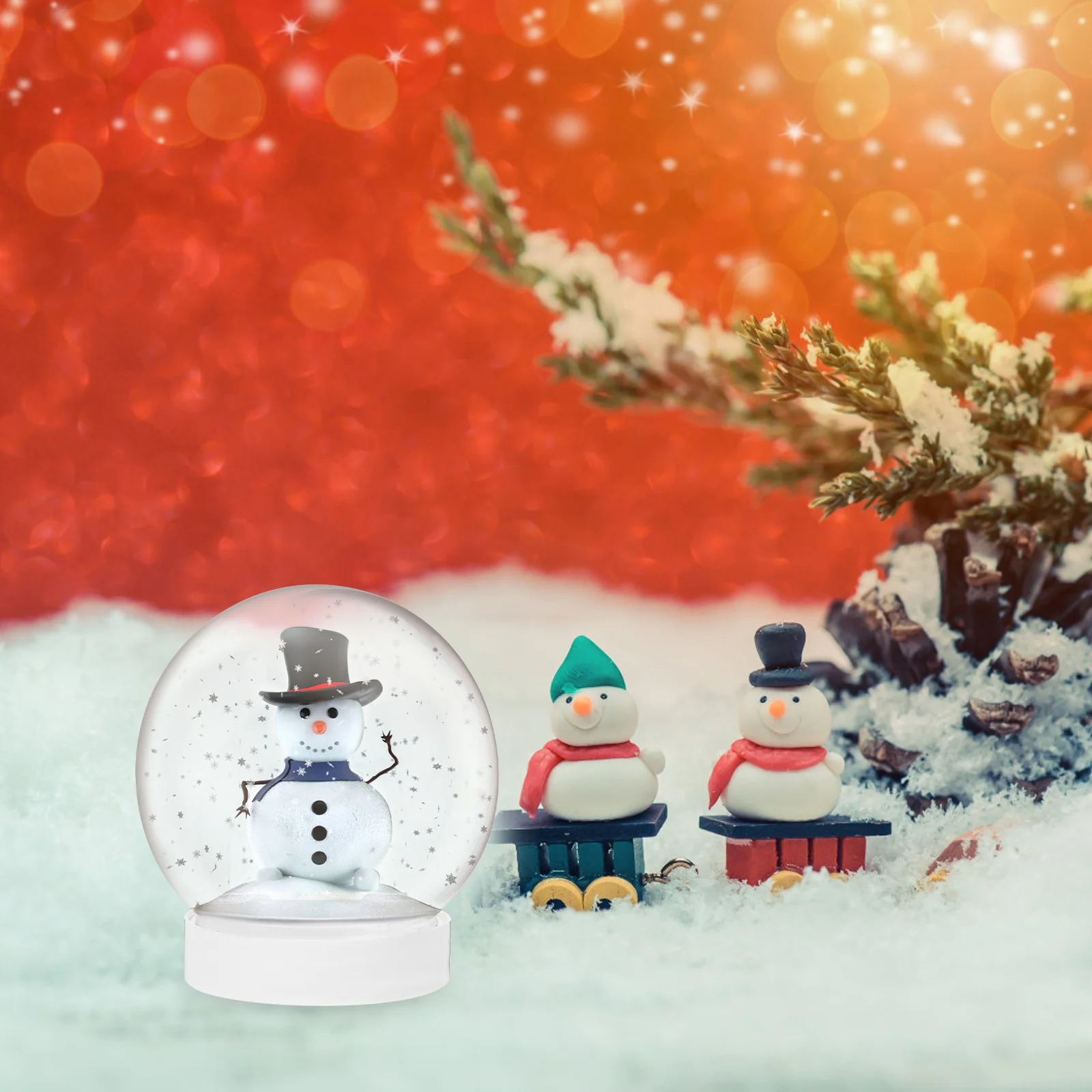 

Custom Christmas Snow Globe Clear Ornaments Crafts Making Water Globes Snowglobe