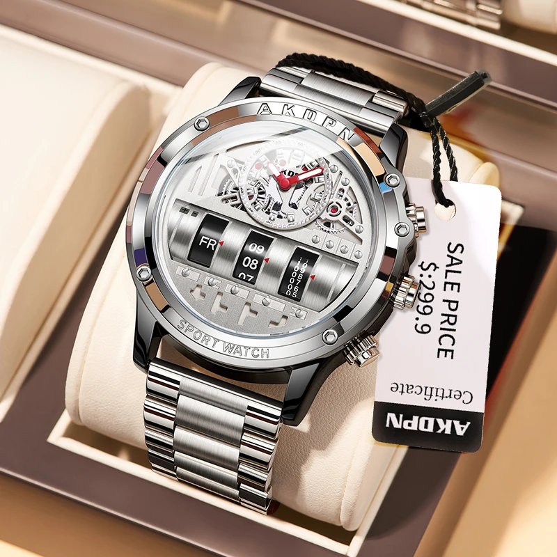 Digital Men's Watches Electronics Luxury Quartz Watches for Man Calendar Luminous Waterproof Man Clock Stainless Steel Reloj Hom