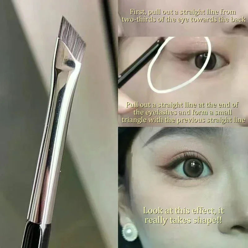 1/5/7 個プロフェッショナル超薄型角度ライナーアイブラシ眉輪郭メイクブラシ眉毛アイライナーブラシメイクアップツール