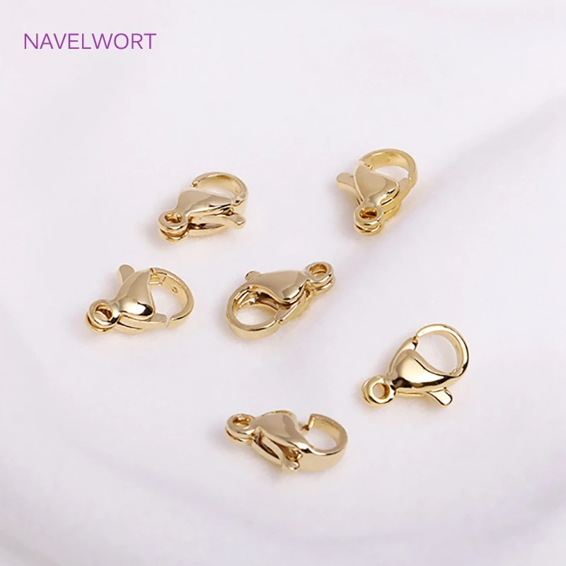 Zapięcia karabińczykowe ze stali nierdzewnej 10 mm / 12 mm, zapięcia do wyrobu biżuterii, akcesoria do tworzenia bransoletek DIY, sprzedaż hurtowa materiałów jubilerskich