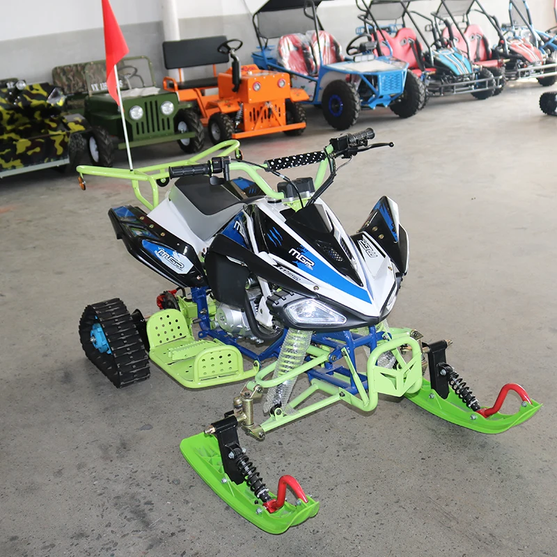 125cc ATV Electric Start 4-Stroke Chain Drive Quad Bike Snowmobile Winter Sports Off-Road 4 Wheeler For Kids Adults