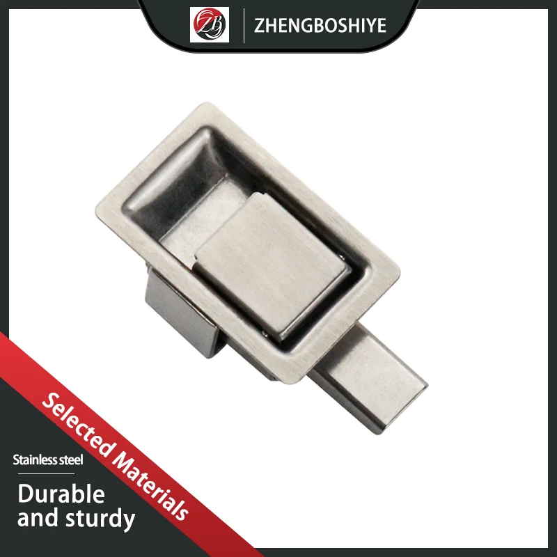 

304 Stainless Steel Pull Type Panel Lock Box Type Truck Cabinet Lock Engineering Vehicle Industrial Distribution Box