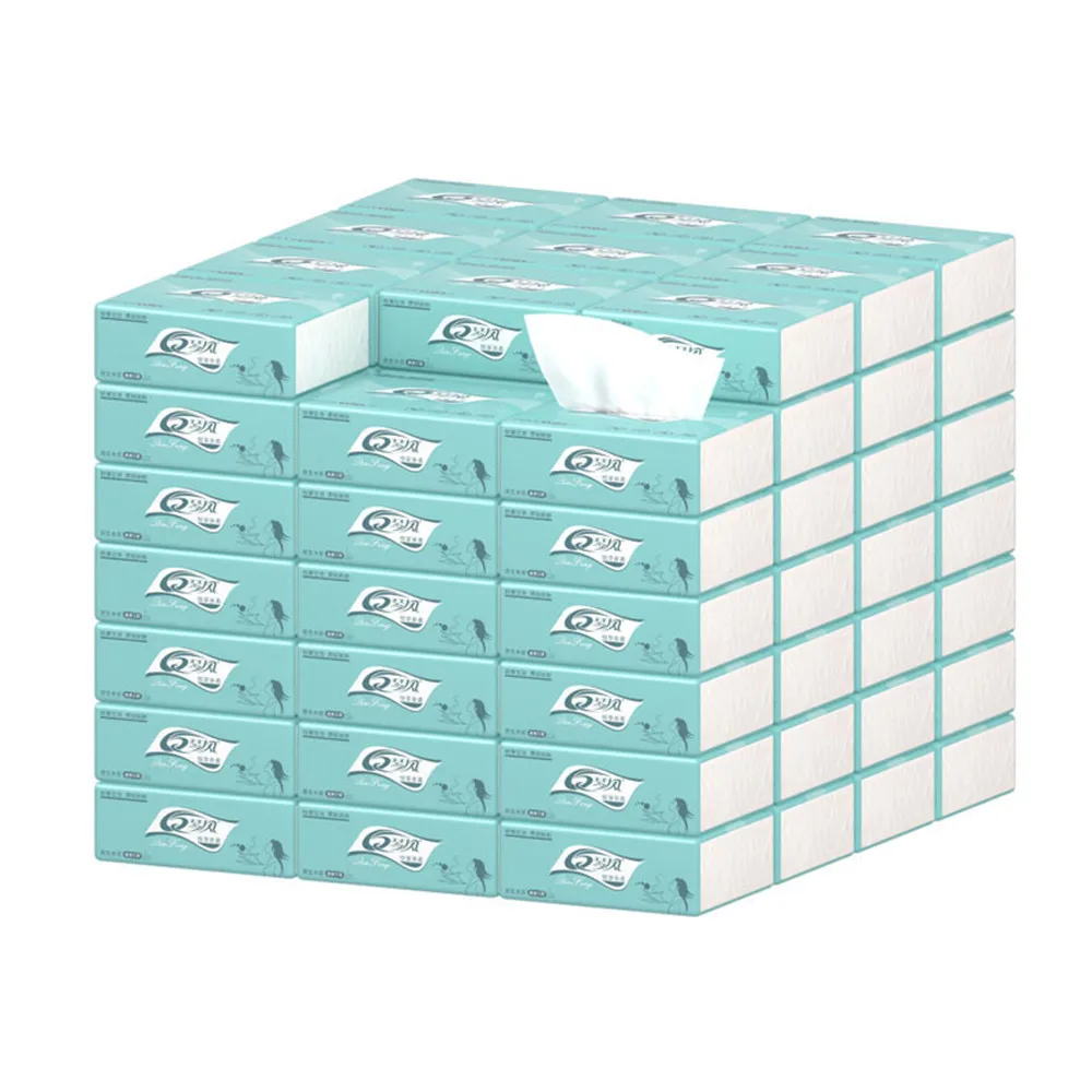 Disposable Face Towel Soft Facial Tissue Pumping Paper Home Restaurant Paper Draw Napkin Log Toilet Paper Facial Tissue