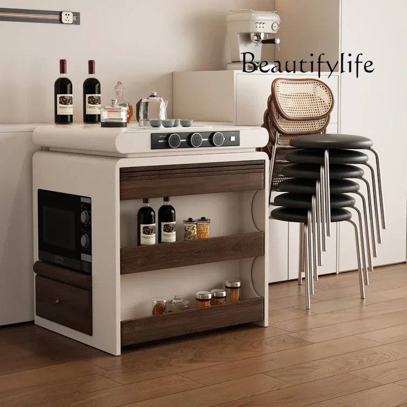 

N45 EMahjong Белый обеденный стол Индукционная варочная панель Длинные кухонные столы для ресторана Остров Выдвижной салон Muebles Мебель для отеля