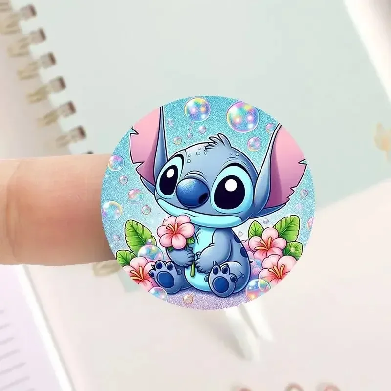 Disney Cartoon Aufkleber Rolle/500 süße Stich My Melody Kuromi Belohnung Aufkleber Student Handbuch Geschenk Dekoration Aufkleber