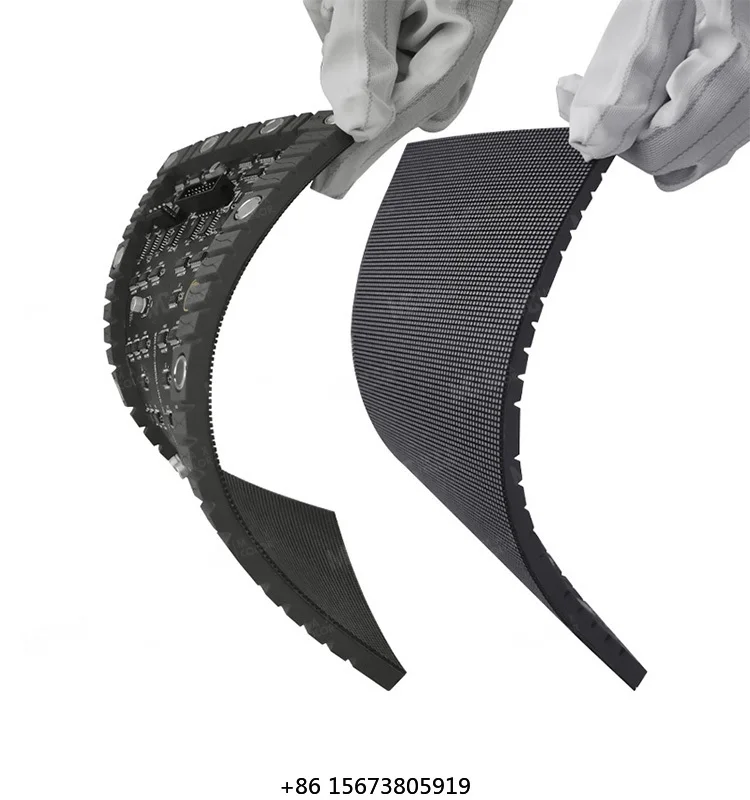 

Лидер продаж: Гибкий светодиодный видеоэкран P1.53 RGB, гибкий LED-экран премиум-класса