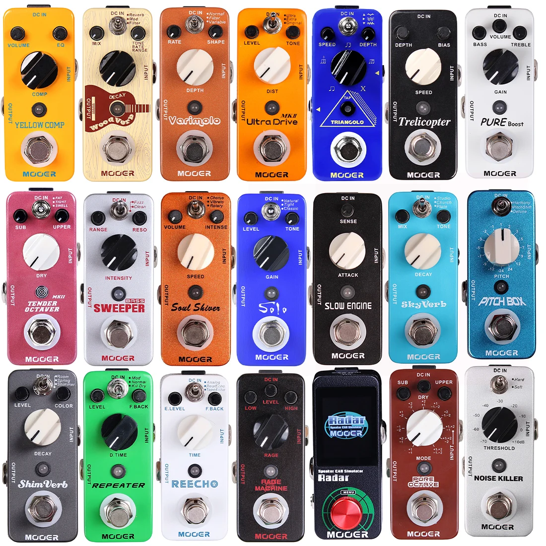 

MOOER Pro Guitar System 8FX Engine (Delay/Reverb/Mod/Drive) 24-bit/96kHz DSP + Bluetooth 5.3 Stage/Studio/Streaming