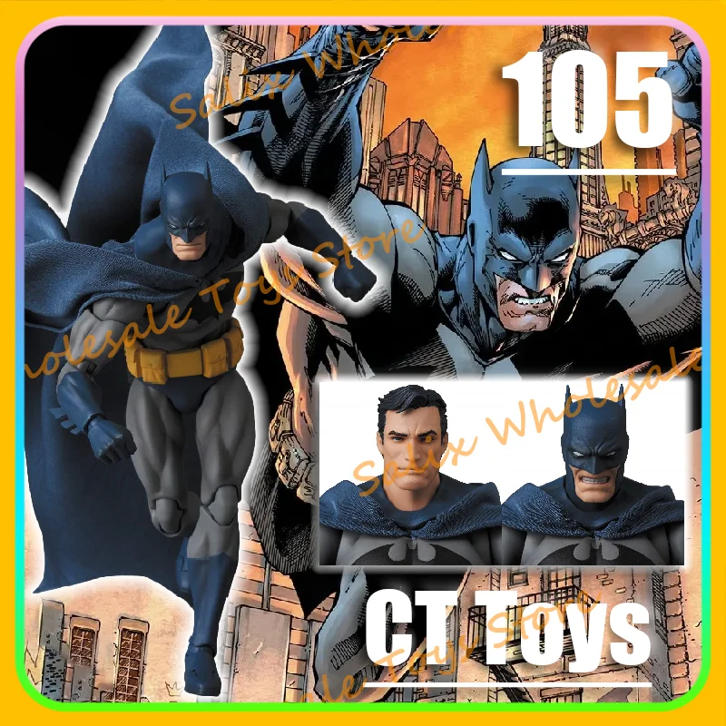 Nuevos juguetes Pre CT Mafex 105 Batman Hush Bat Man Ruce Wayne Batman figuras de acción de Anime azul figuras de colección de Pvc regalos Juguetes