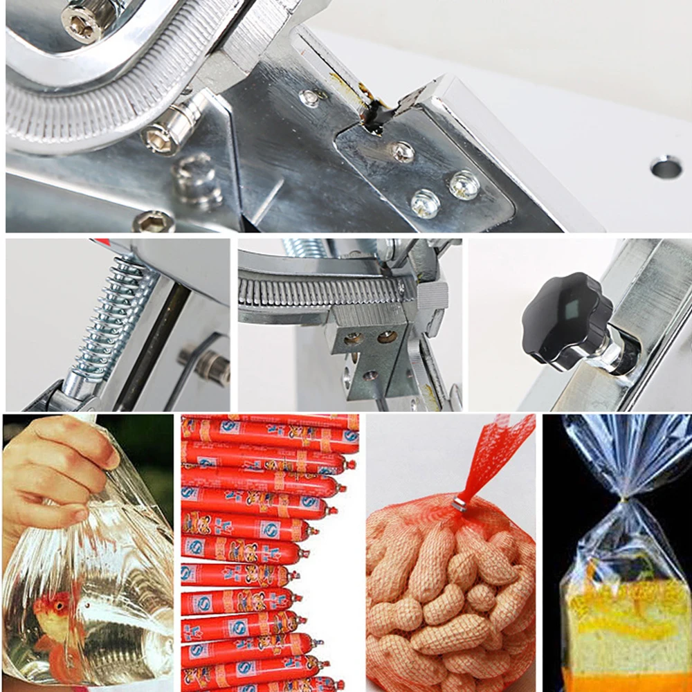 Manual U shape Sausage Clipper Plastic Bag Clipping Maker Strapping Machine Manual Sausage Clipper For Meat Packing Machine