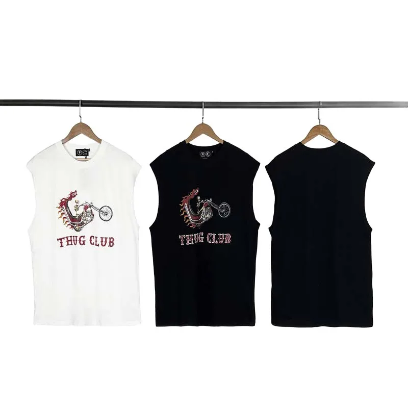 

Thug Club 2026 New American Streetwear Mesh Logo Sports Tank Top Summer Unisex Casual Oversized Top