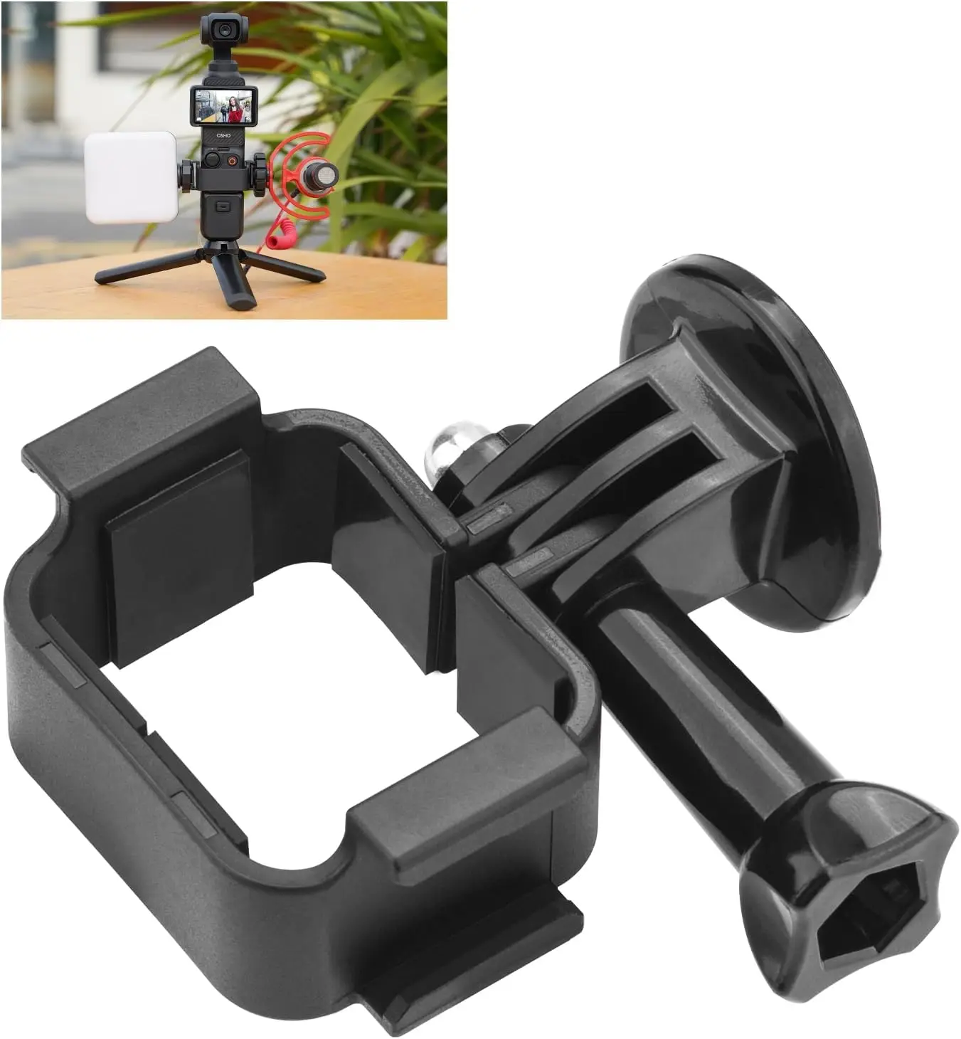 

For DJI Osmo Pocket 3 Extension Adapter Dual Cold Shoe Mount Camera Extender Frame Creator Combo Handle cameras Accessories