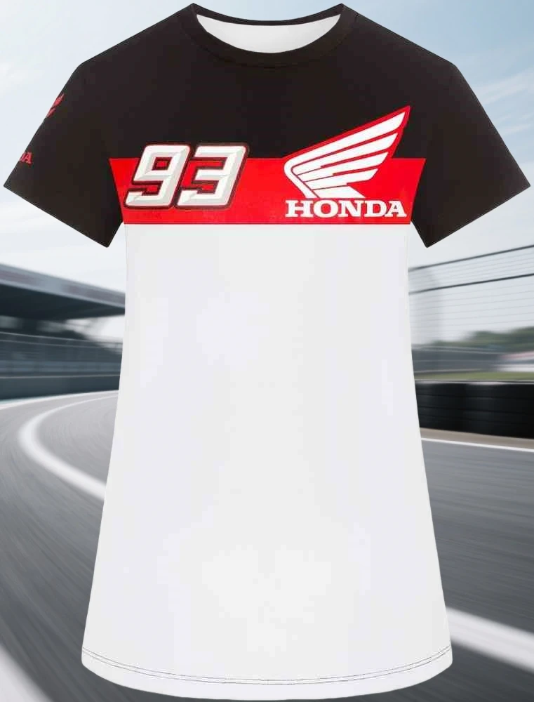 

Мужская футболка Honda для гонок на мотоциклах, дышащая, быстросохнущая, с короткими рукавами, удобная спортивная одежда для велоспорта