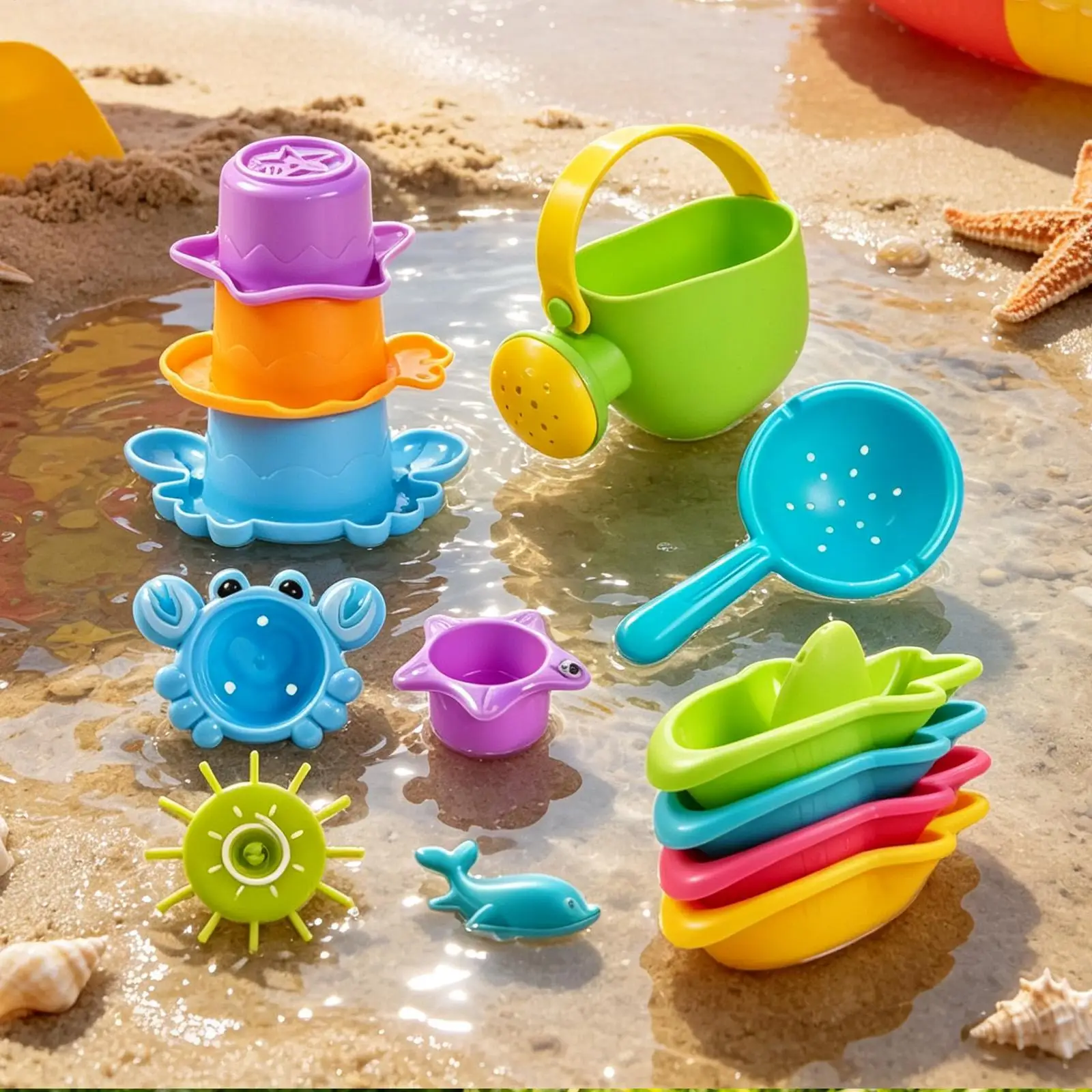 Kids Bathtub Toys Interactive Floating Water-Playing Gadget Bathtub Wate Scooper Toy For Boys Girls Preschoolers Pool Beach Park