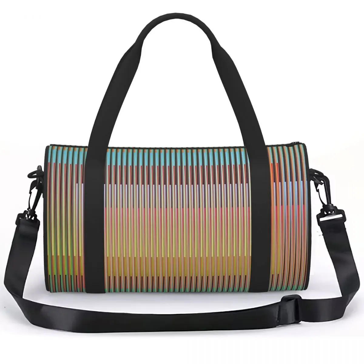Carlos Cruz-Diez 2 Luggage Bag Large Capacity Duffle Tote Bag Handbags Gym Bags Fitness Bag for Boys Girls