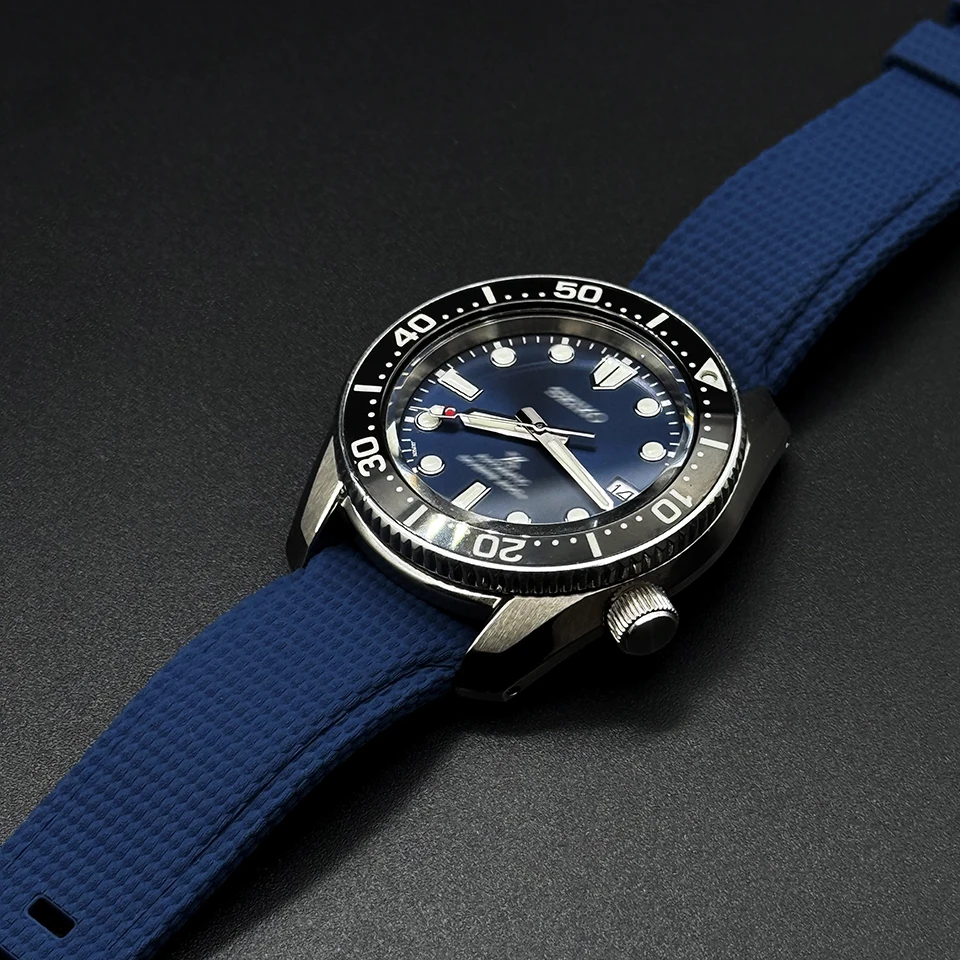Neues gebogenes FKM-Uhrenarmband 20mm 21mm 22mm, vulkanisiertes Gummi-Uhrenarmband, wasserdicht, mit Schnellverschluss, für Omega Seiko – Detail 9